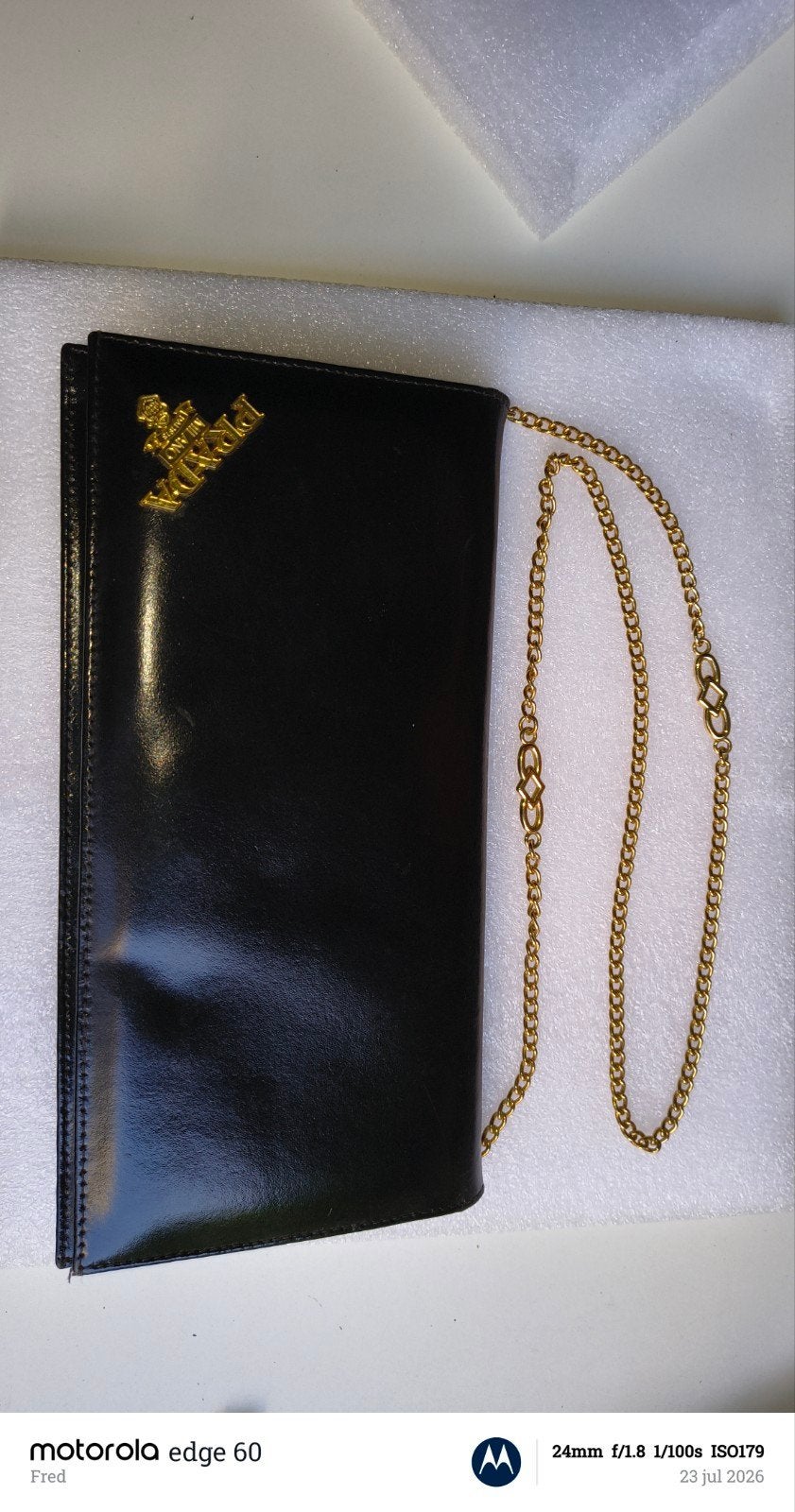 Prada Handtasje Zwart - 26cm breed, 12cm hoog, Ophalen of Verzenden