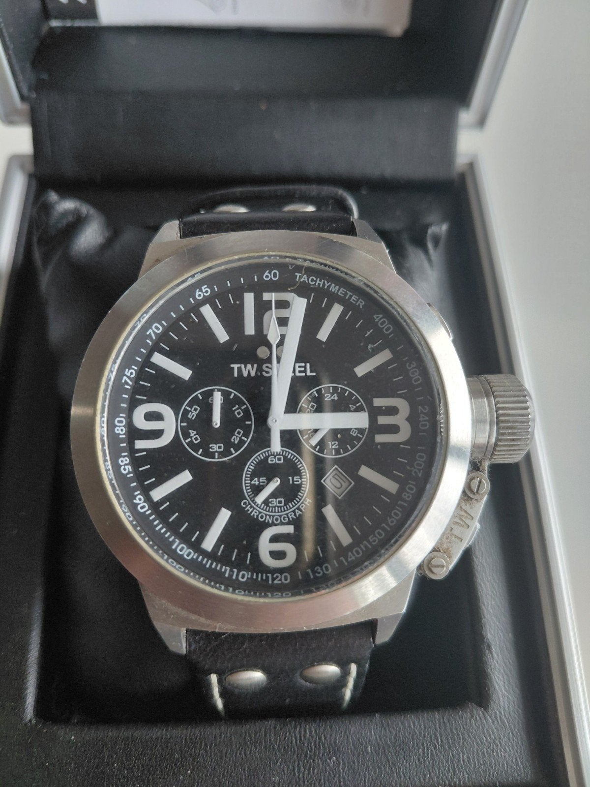 TW Steel heren horloge incl originele verpakking, Sieraden, Tassen en Uiterlijk, Horloges | Heren, Overige merken, Staal, Polshorloge
