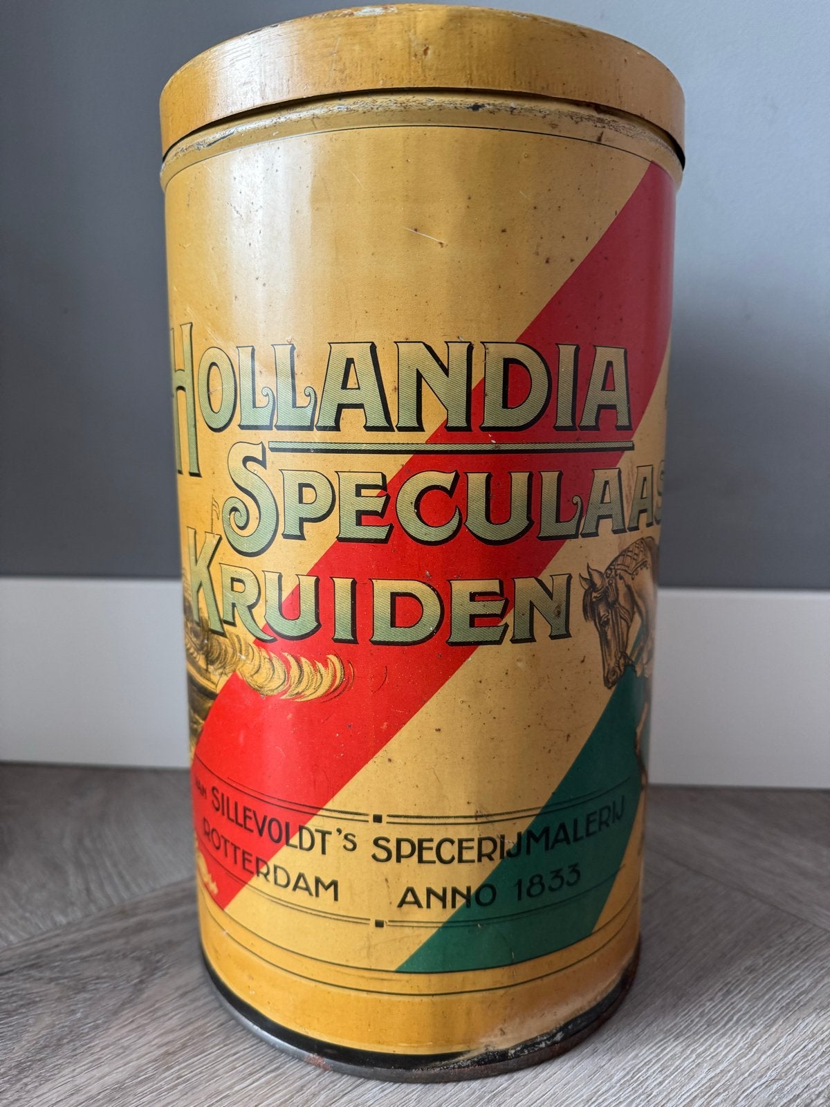 Vintage blik sinterklaas jaren 50/60, Diversen, Sint, Gebruikt, Verzenden, Sint