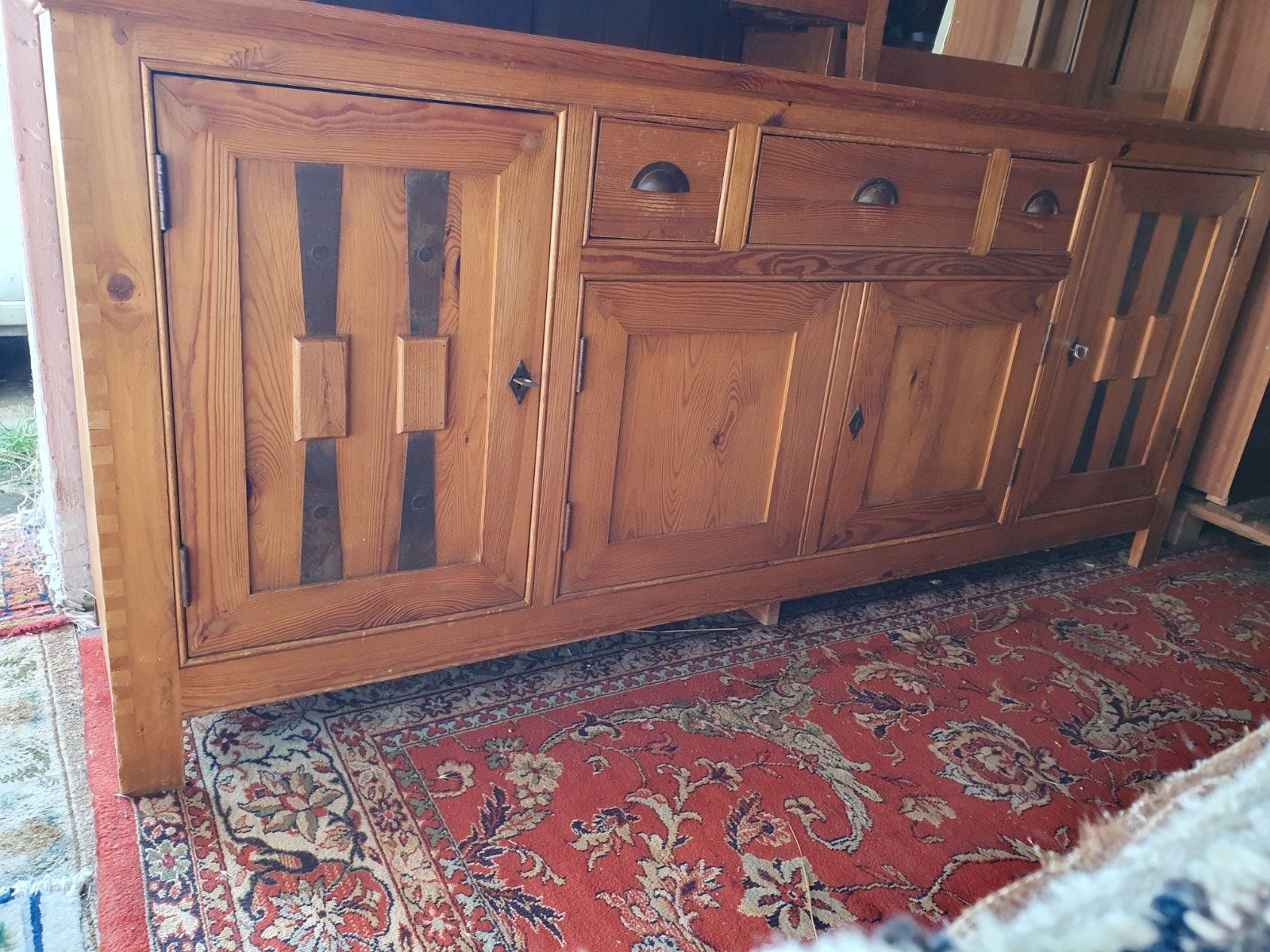Vintage Side/Board /Dressoir., Huis en Inrichting, Ophalen, Gebruikt, Met lade(s), Grenenhout
