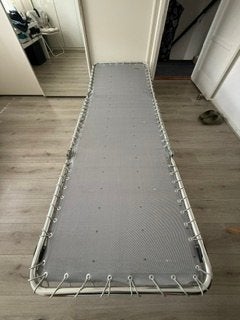 extra hoog logeerbed  Ligbed, Ophalen, Zo goed als nieuw, Aluminium, Verstelbaar