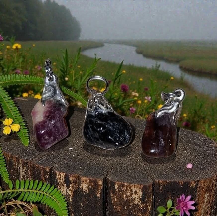 Watermeloen toermalijn hangers, Ophalen of Verzenden, Mineraal