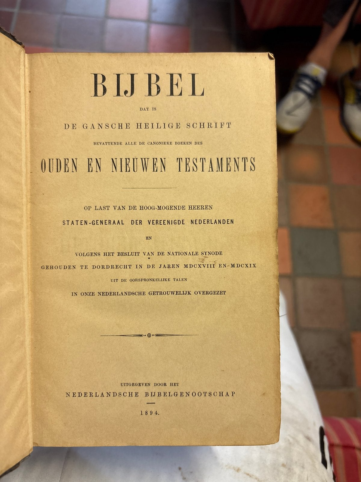 Antieke Bijbel - Statenvertaling 1894, Antiek en Kunst, Ophalen of Verzenden