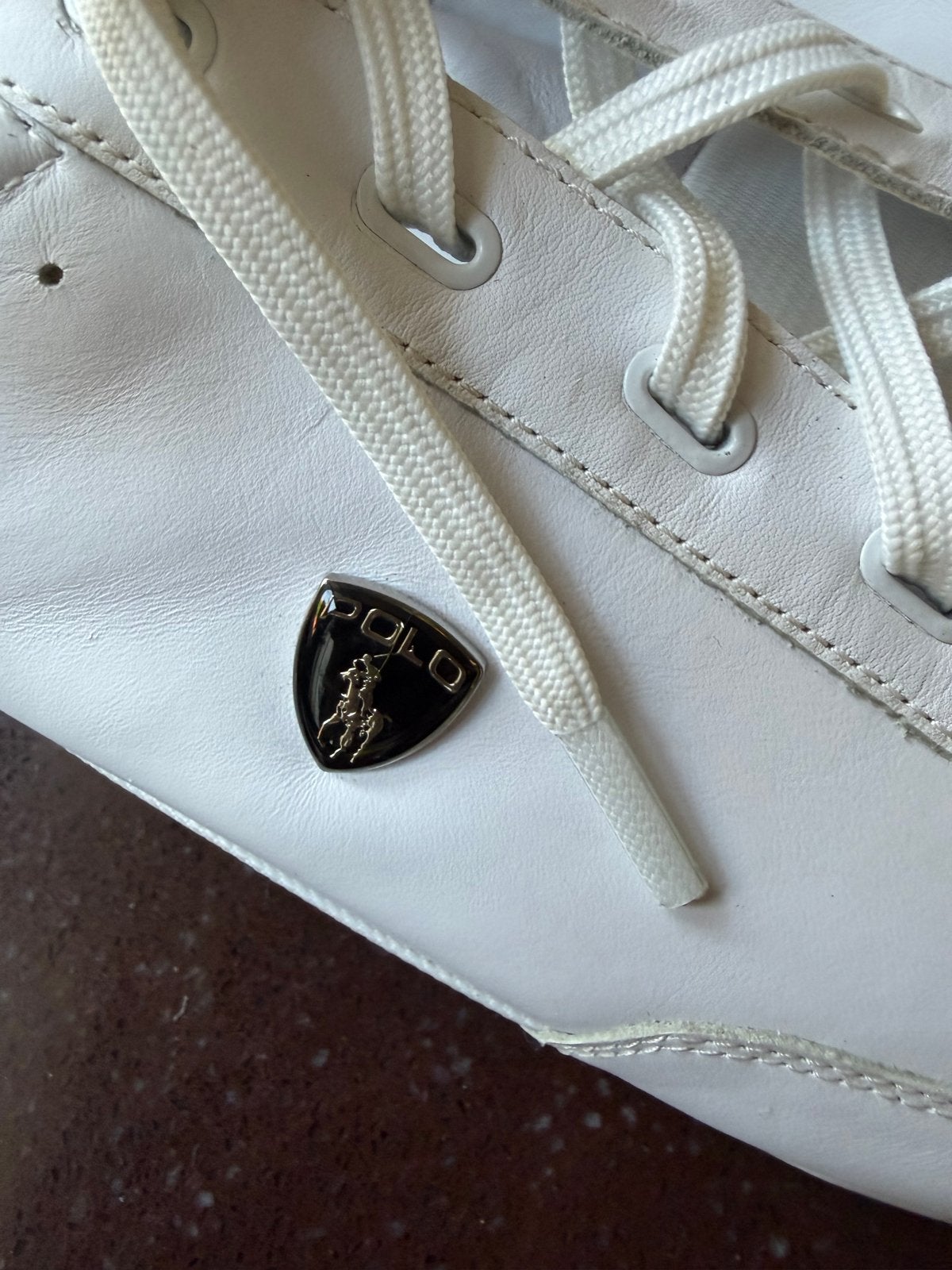 Polo Ralph Lauren Witte Sneakers, Wit, Ophalen of Verzenden, Sneakers of Gympen, Gedragen