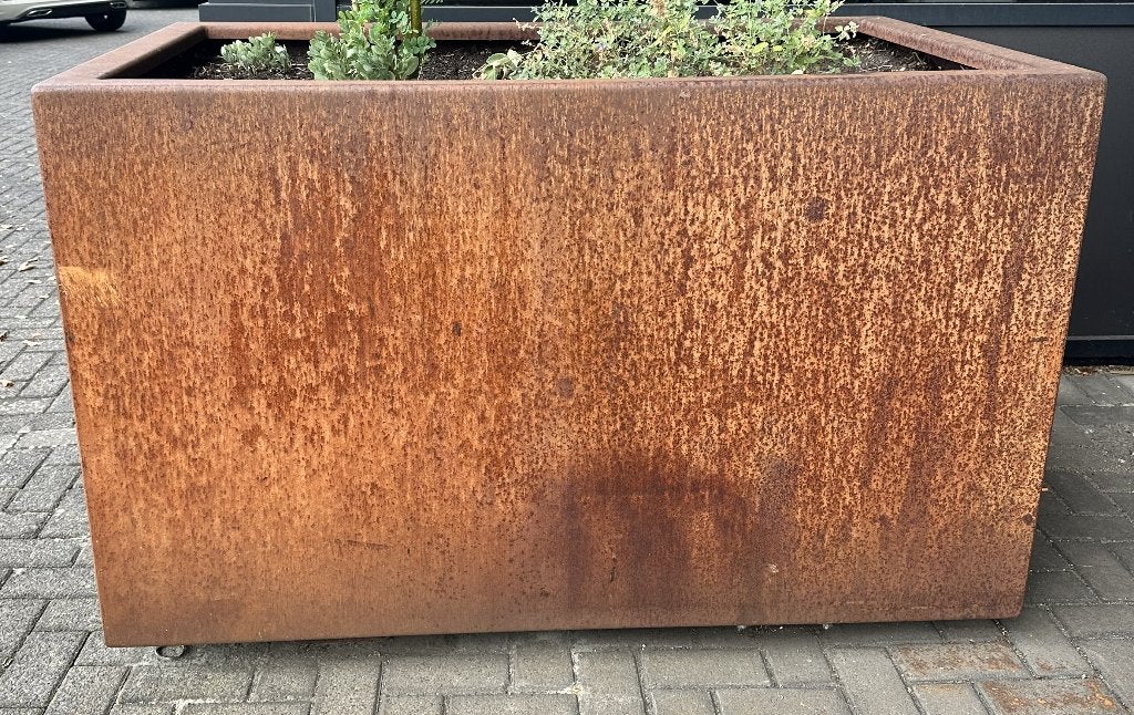 corten stalen plantenbak, Tuin en Terras, Ophalen, 100 cm of meer, Zo goed als nieuw, Metaal