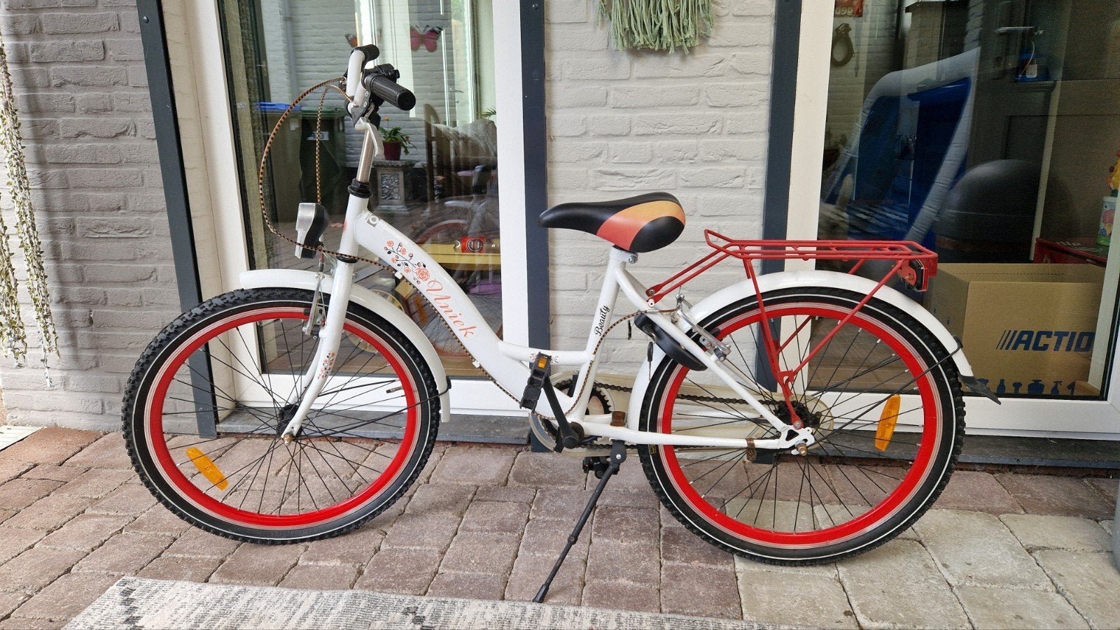 kinderfiets, Fietsen en Brommers, Gebruikt, Staal, Ophalen of Verzenden, Minder dan 47 cm
