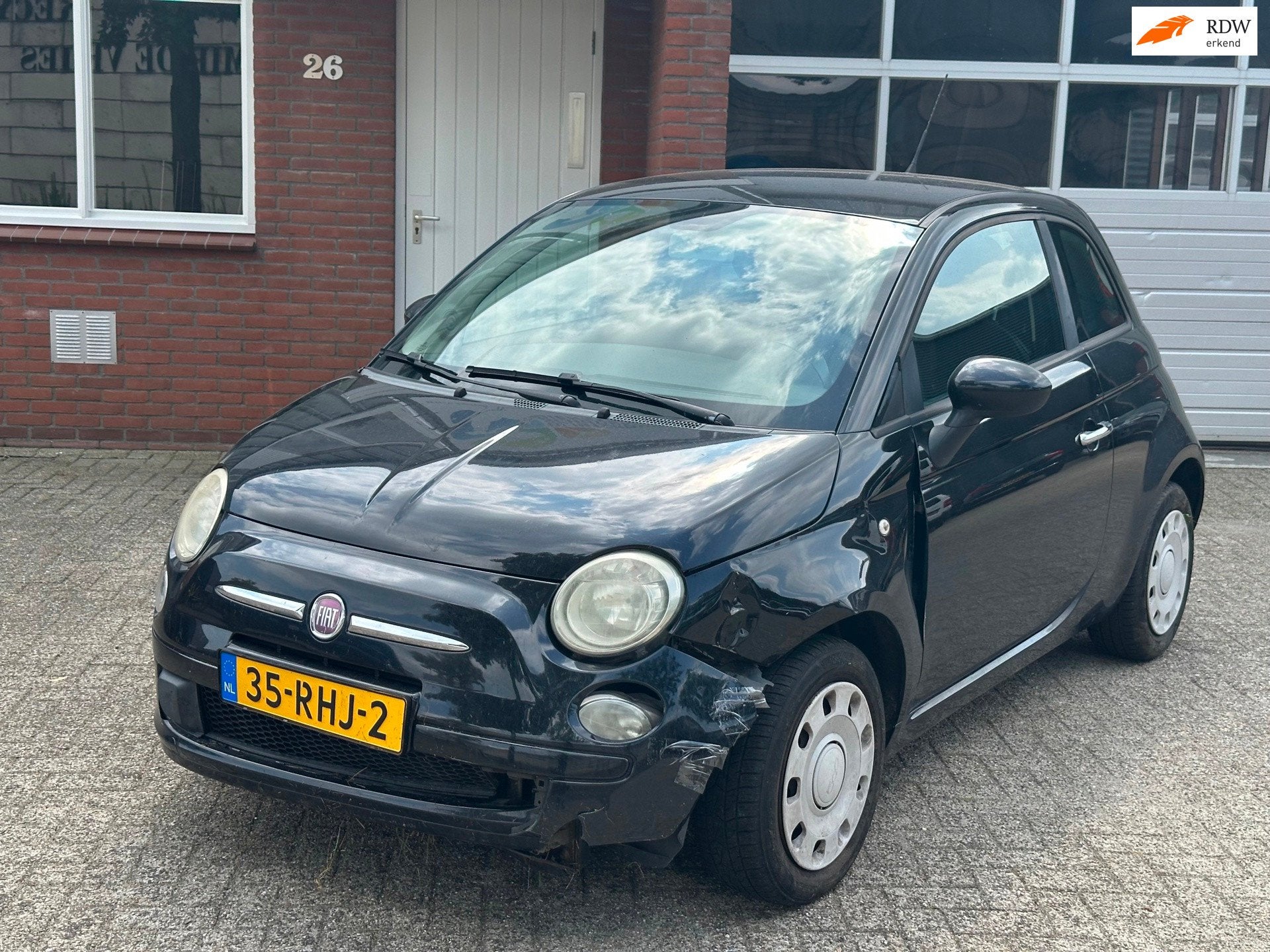 Fiat 500 1.2 Pop Automaat lichte schade, Auto's, Fiat, Euro 5, Gebruikt, 1242 cc, 4 cilinders