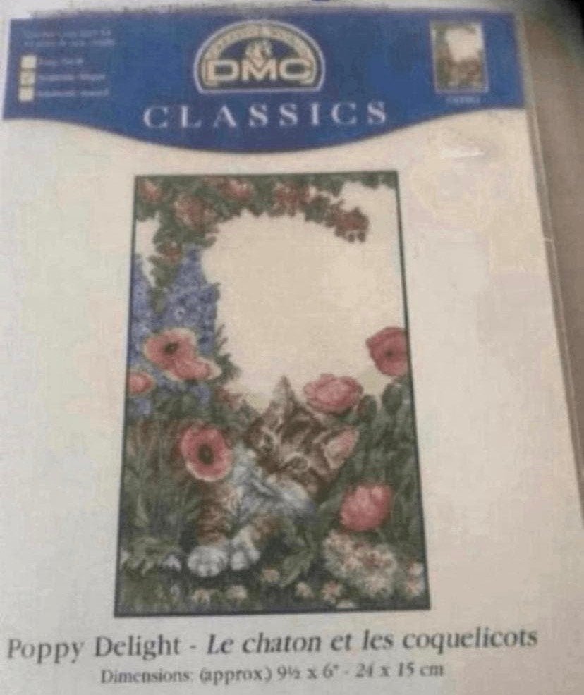 BORDUURPAKKET DMC CLASSICS POPPY DELIGHT, Verzenden, Nieuw, Handborduren, Borduurpakket