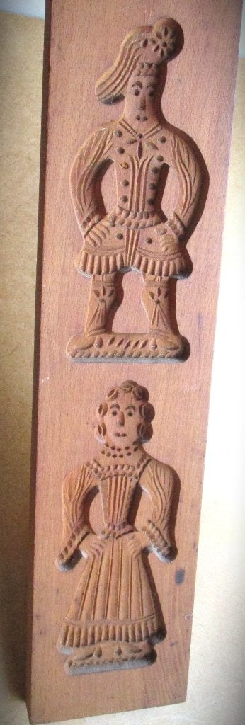 Speculaasplank~Koekplank~Man Vrouw Klederdracht~Sara Abraham, Ophalen of Verzenden, Overige typen