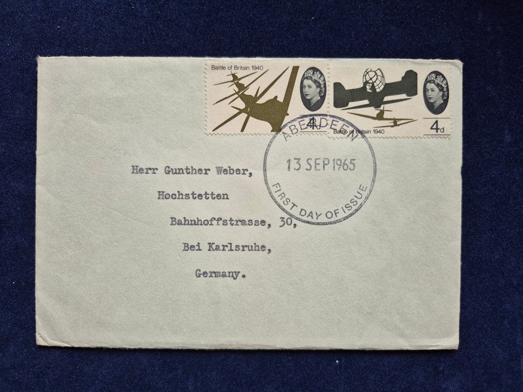First Day of Issue envelop uit 1965 (E11), Ophalen of Verzenden, Beschreven, Europa
