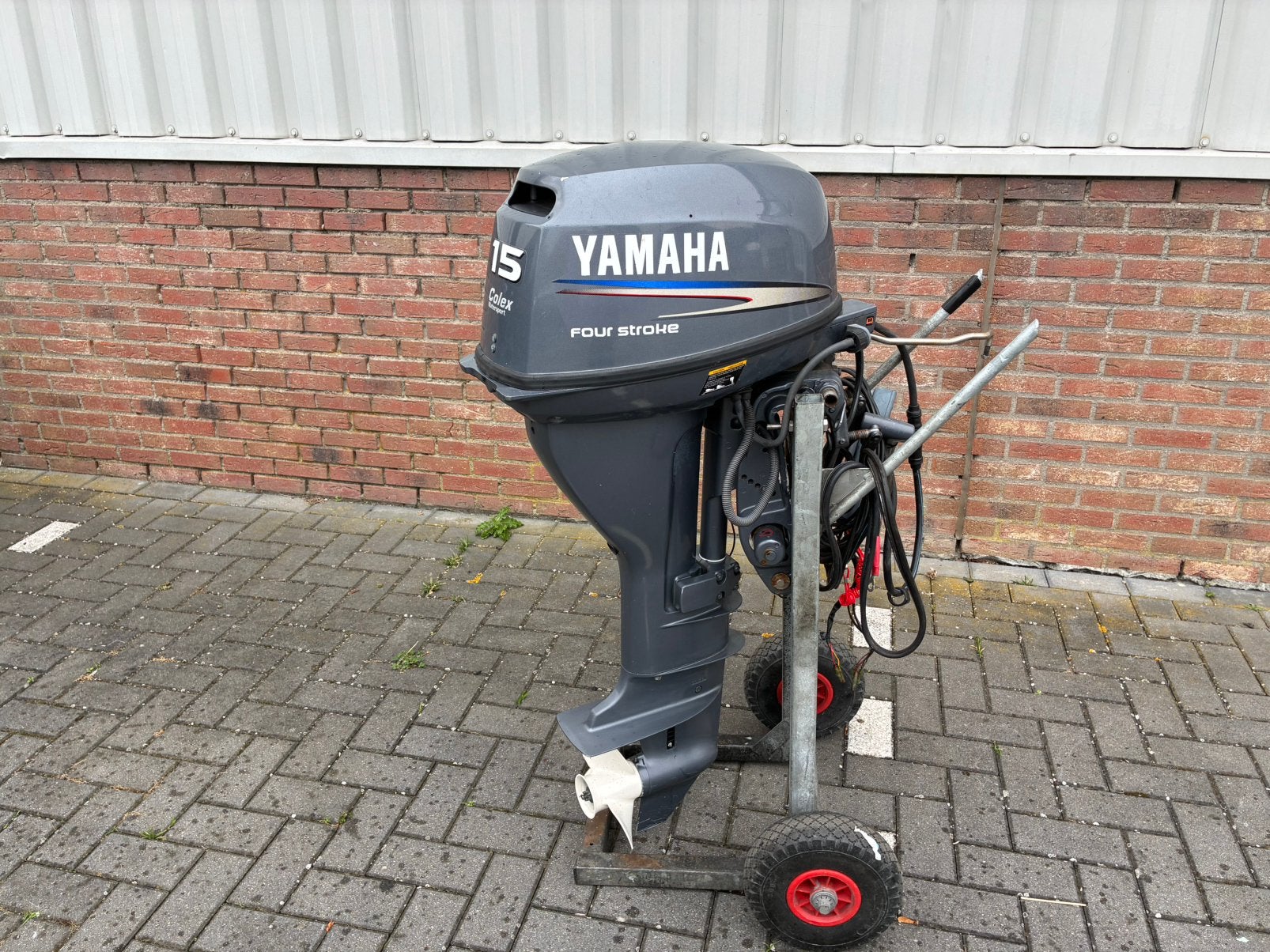Yamahs 15 pk 4 takt , nette staat, powertrim. Vaarklaar !, Gebruikt, Grand, 15 pk, Peddels