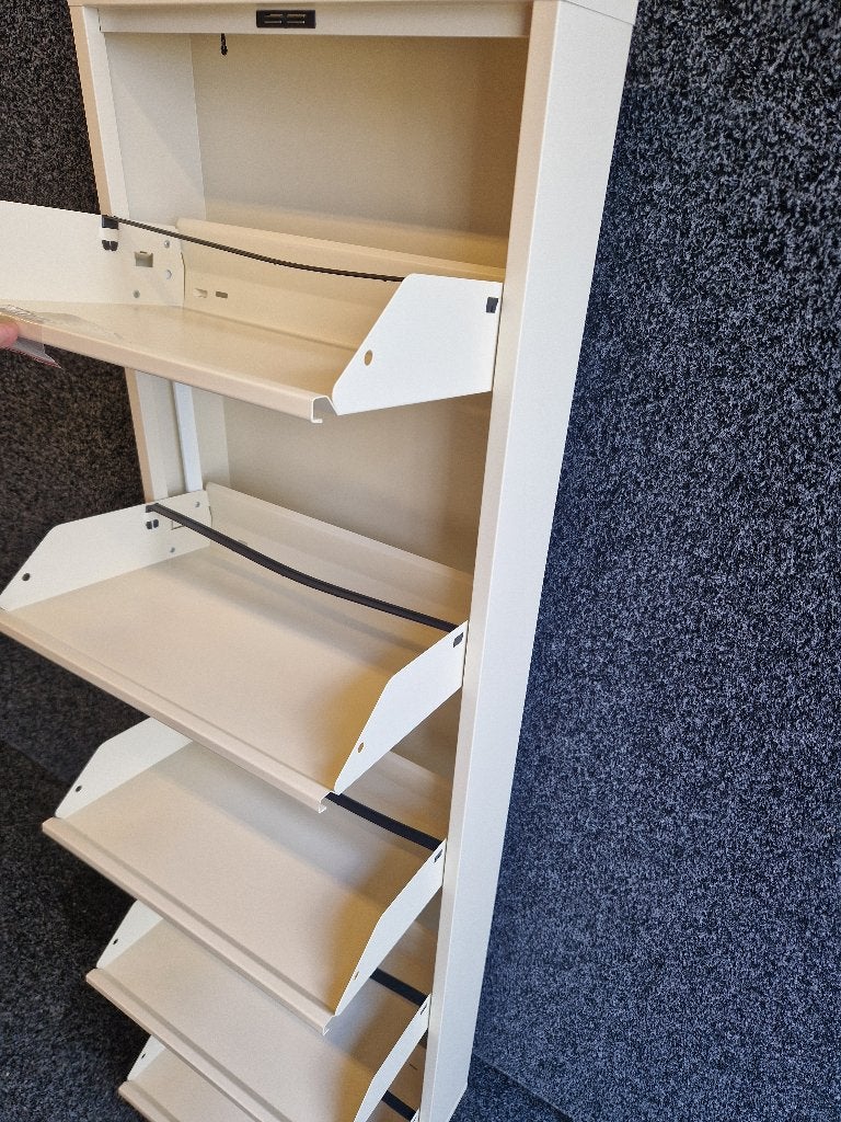 Metalen Schoenenkast 5 vakken Soft Beige (nieuw), Ophalen, Nieuw, Overzichtelijk opbergen van schoenen
