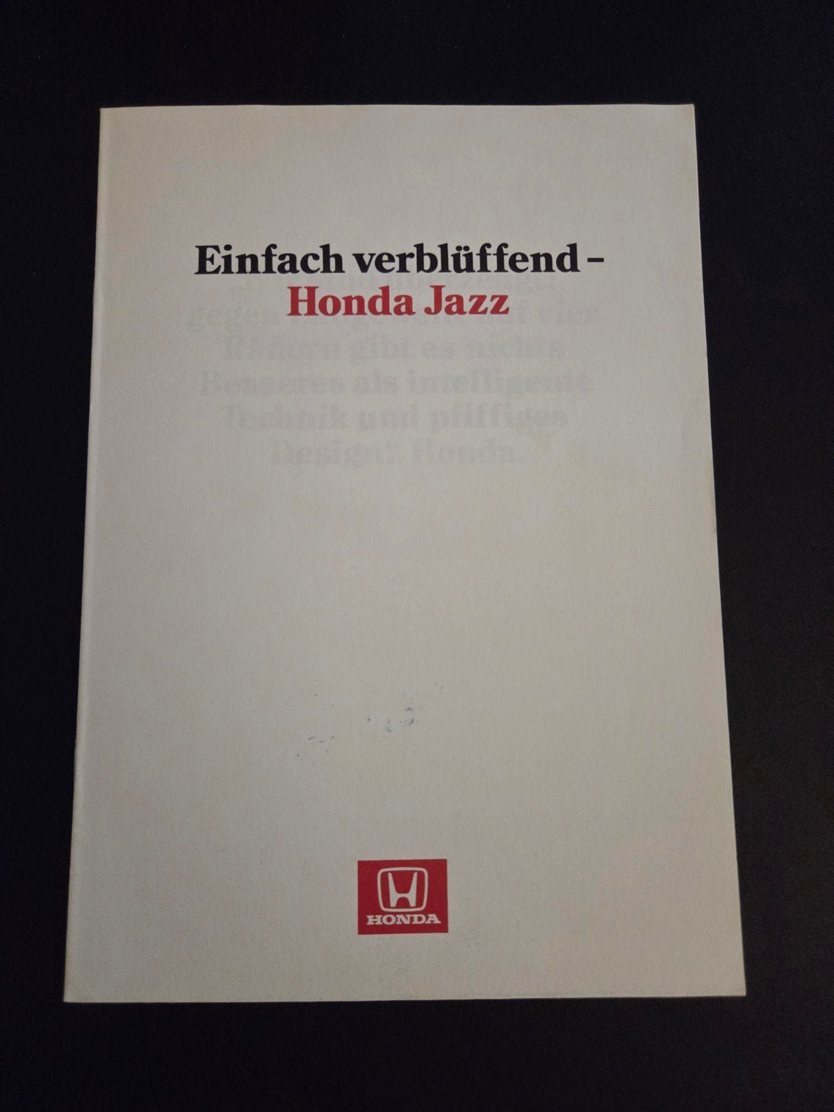 Brochure Honda Jazz, Ophalen of Verzenden, Zo goed als nieuw, Honda