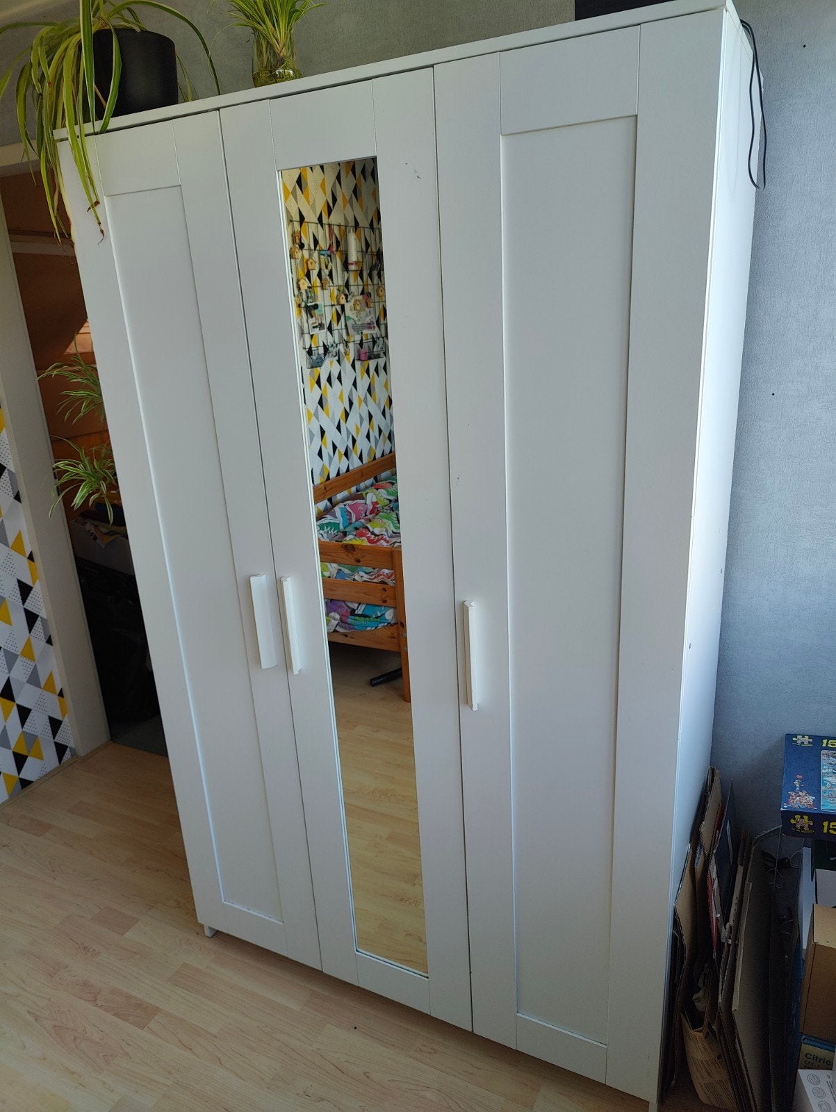 Ikea Brimnes kledingkast, Ophalen, Met deur(en), Gebruikt, 100 tot 150 cm