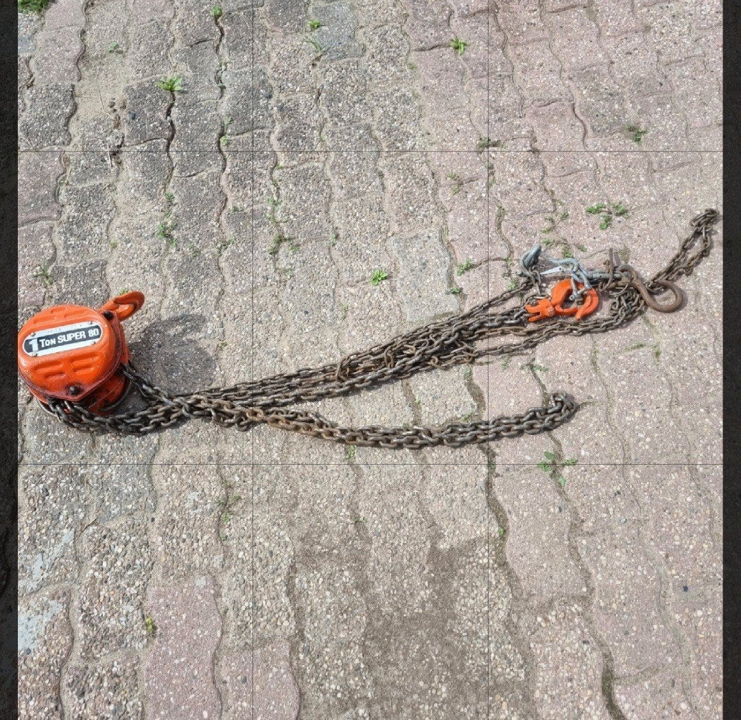 Ton Super 80 kettingtakel - Gebruikt, Ophalen, Gebruikt
