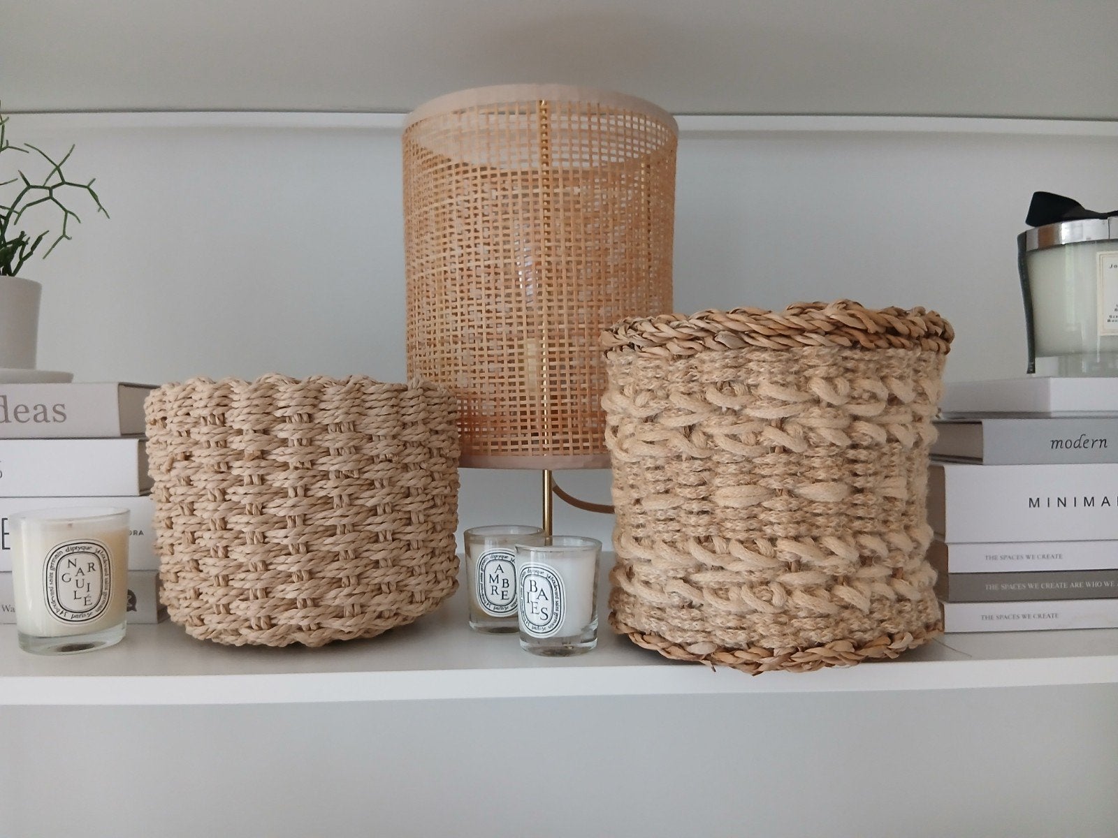 2 Gloednieuwe Zara Home mandjes samen voor €5,99, Ophalen of Verzenden, Nieuw, Rond, Riet