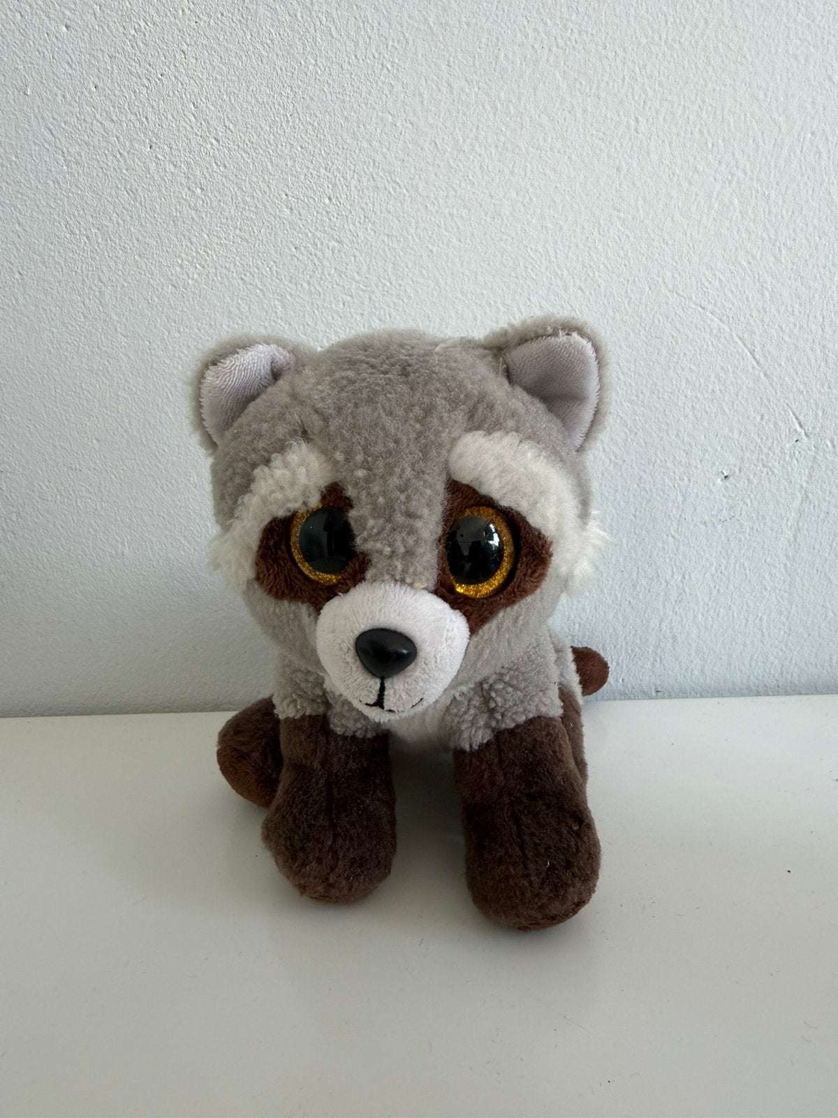 Ty beanie boo knuffel “Bandit” 15cm, Overige karakters, Overige typen, Grijs, Ophalen of Verzenden