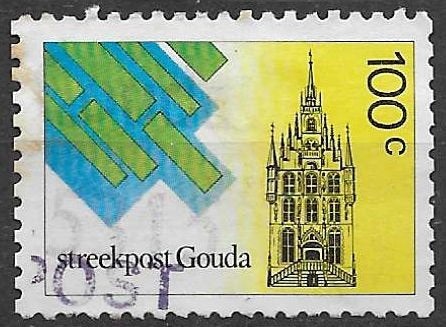 Streekpost Gouda 100 ct. |540|, Ophalen of Verzenden, Na 1940, Gestempeld