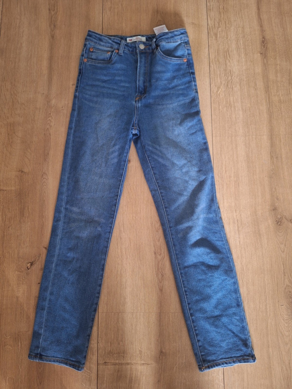 Levi's Ribcage Straight Ankle Jeans - Maat 152, Ophalen of Verzenden, Zo goed als nieuw, Broek