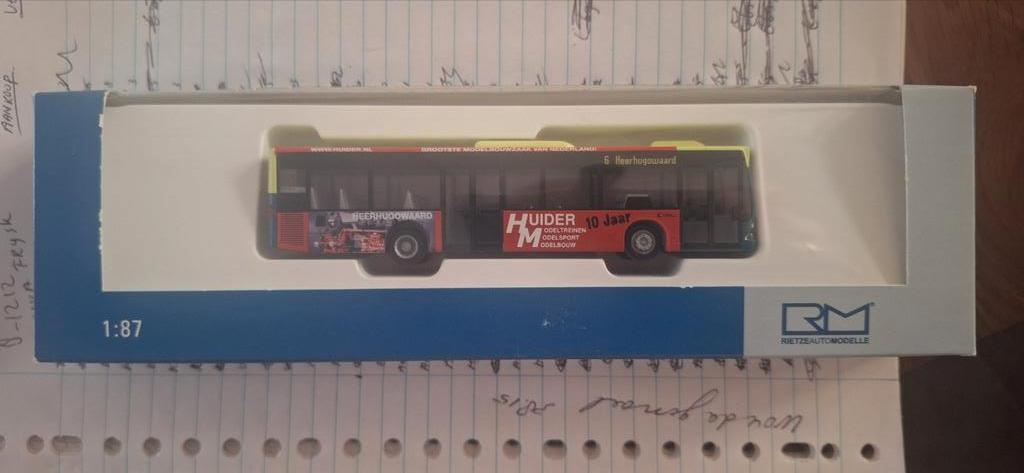Rietze Mercedes Citaro Huider 10 jaar lijn 6 Heerhugowaard, Hobby en Vrije tijd, Modelauto's | 1:87, Ophalen of Verzenden, Nieuw