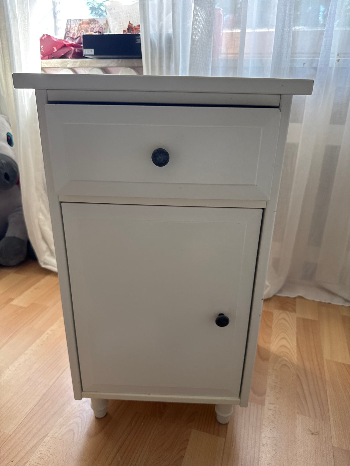 IKEA Hemnes Nachtkastje - Wit, Gebruikt, Ophalen, Gebruikt, Minder dan 45 cm, 70 cm of meer