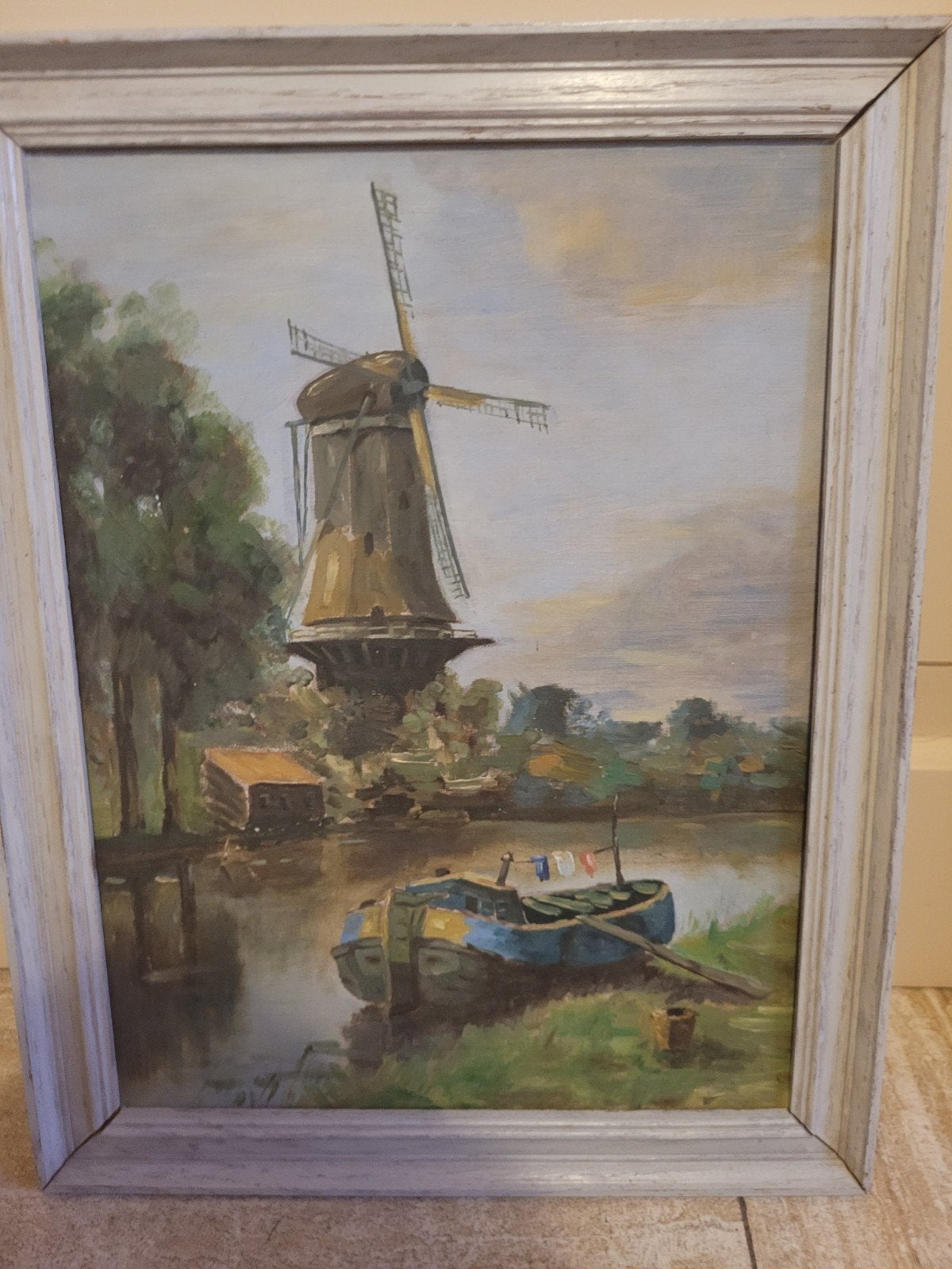 Klassiek Hollands olieverfschilderij +/- 30 x 40 cm, Antiek en Kunst, Kunst | Schilderijen | Klassiek, Nederlandse school, Doek