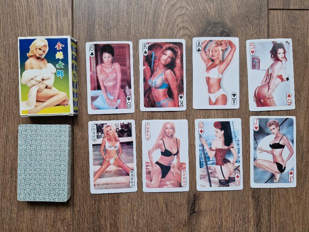 Golden Girl – vintage kaartspel – compleet – pin‑up stijl, Ophalen of Verzenden, Zo goed als nieuw, Speelkaart(en)