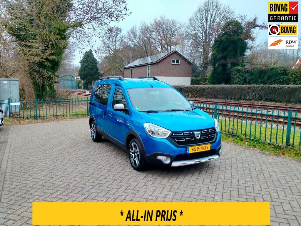 Dacia DOKKER 1.2 TCe S&S Série Limitée Stepway airco cruis, Auto's, Dacia, Voorwielaandrijving, 12 maanden, Stof, Gebruikt