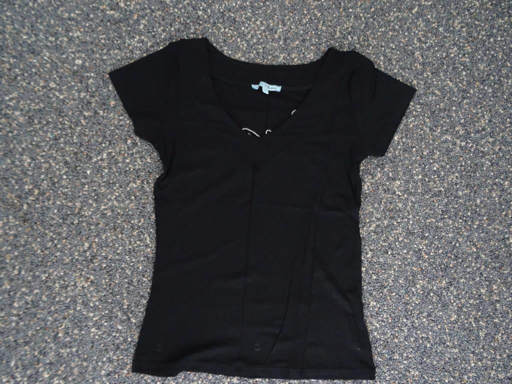 guess by marciano top zwart S, Zwart, Ophalen of Verzenden, Zo goed als nieuw, Korte mouw