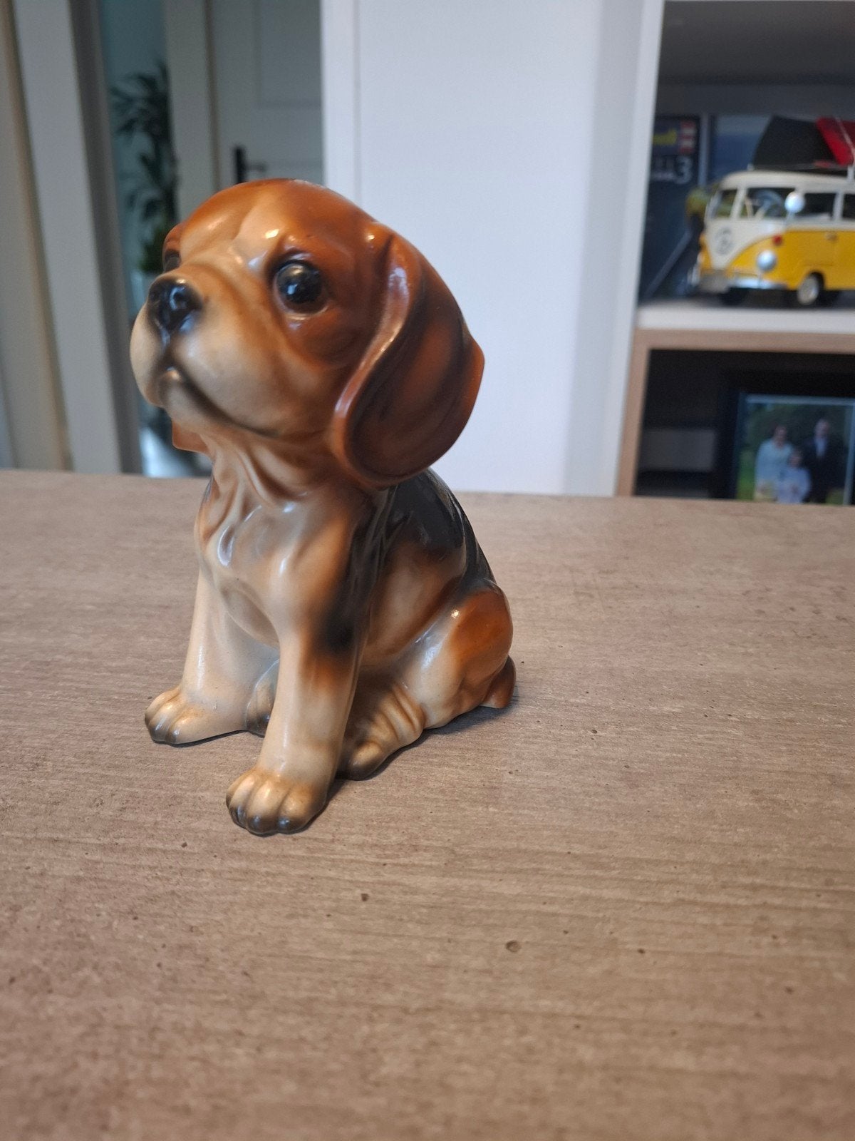 Vintage Keramieken Beagle Hond Beeldje - Zo goed als nieuw, Ophalen of Verzenden