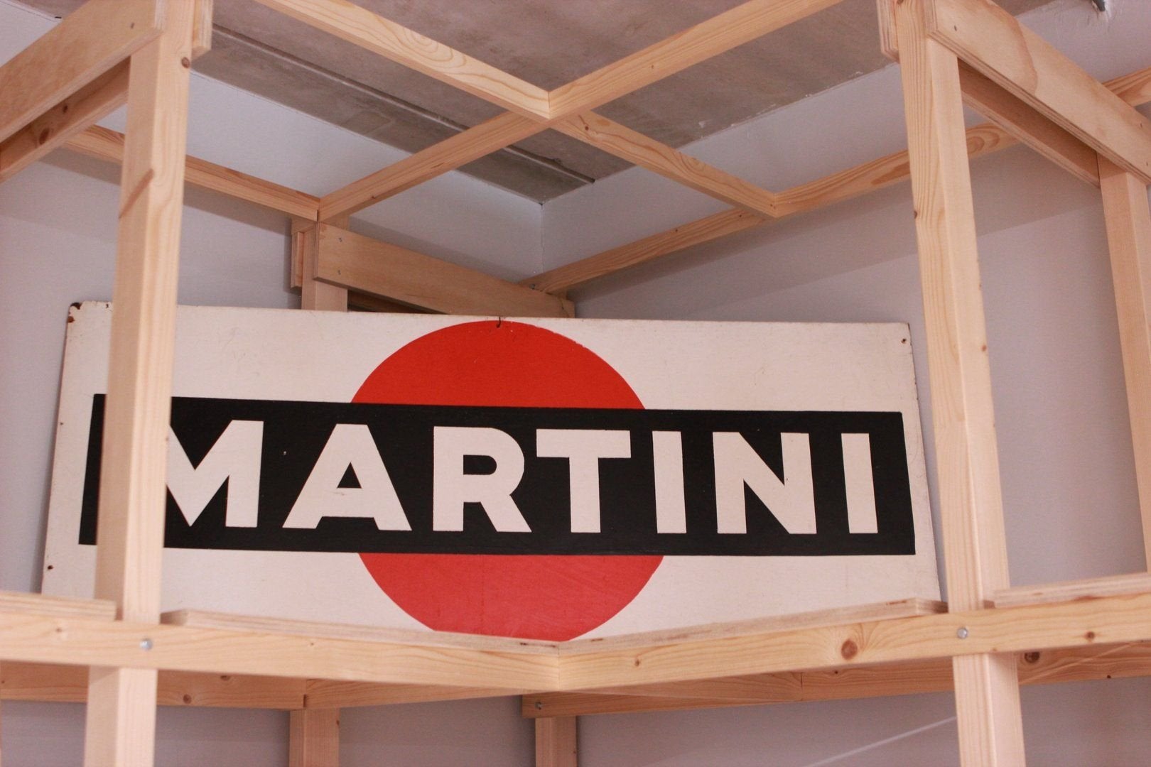 vintage Martini emaille reclamebord., Ophalen, Gebruikt, -, -