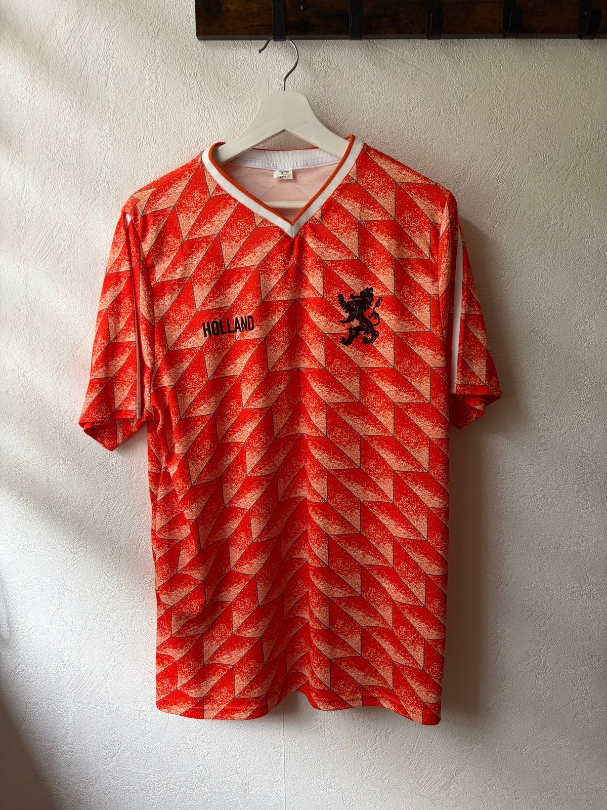 Vintage Oranje Holland Voetbalshirt Maat L, Maat 52/54 (L), Oranje, Ophalen of Verzenden, Voetbal