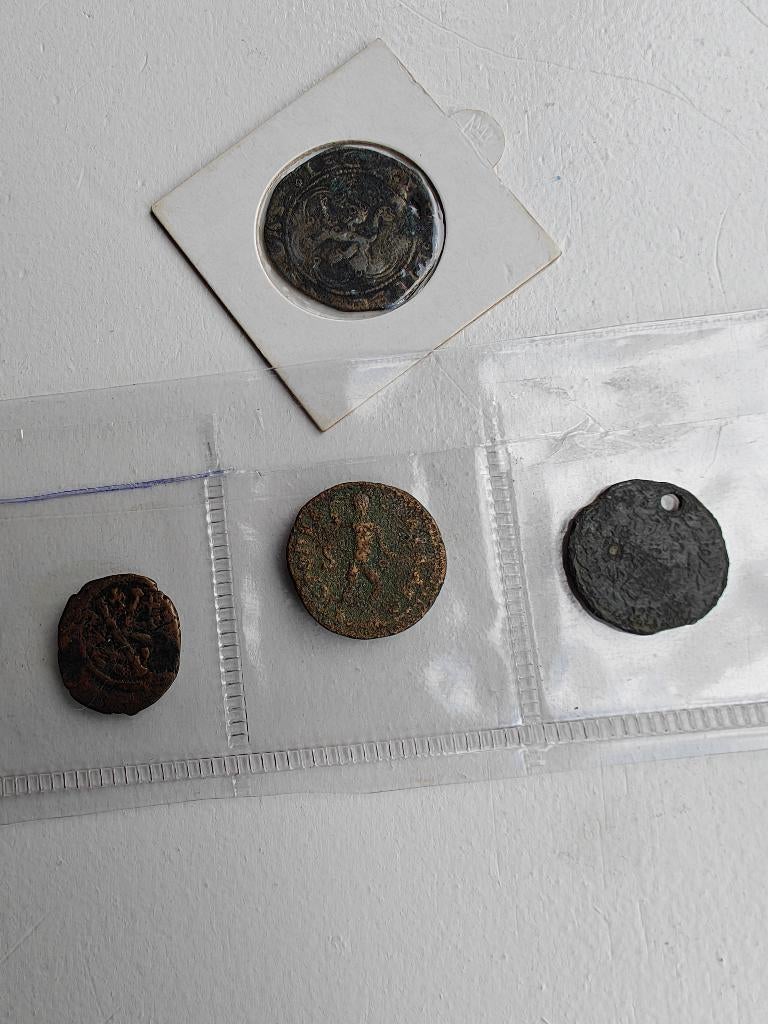 Oude munten lot – Romeins, Byzantijns & Spanje, Ophalen of Verzenden, Overige landen, Setje