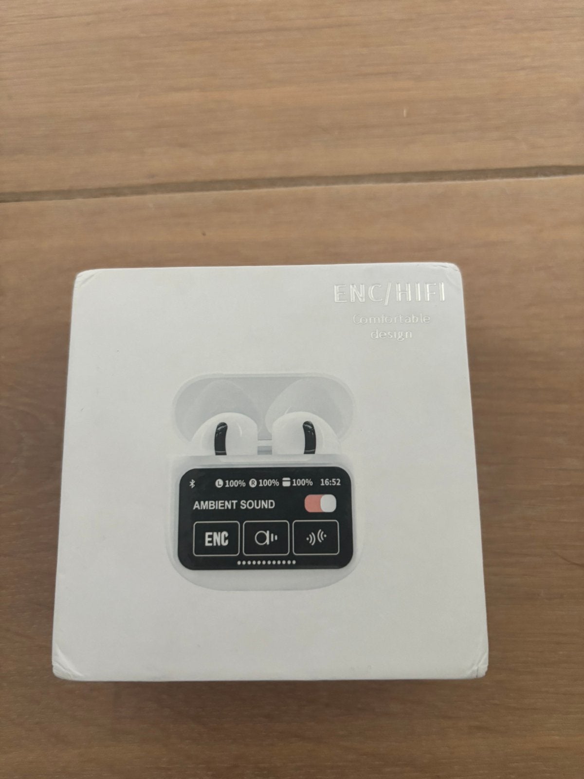 Draadloze Bluetooth oortjes met scherm, In-ear, Nieuw, Wit, Draadloos