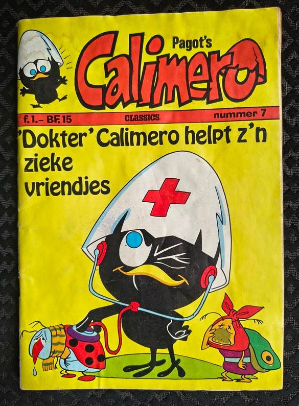 Calimero - Dokter Calimero helpt z'n zieke vriendjes. Nr. 7, Eén stripboek, Ophalen of Verzenden, Gelezen