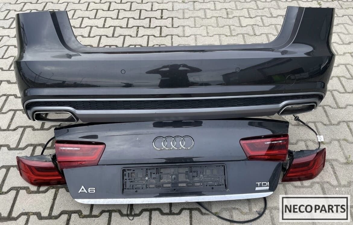 AUDI A6 4G C7 FACELIFT SEDAN BUMPER ACHTERKLEP ACHTERLICHT, Gebruikt, -, Achter, -