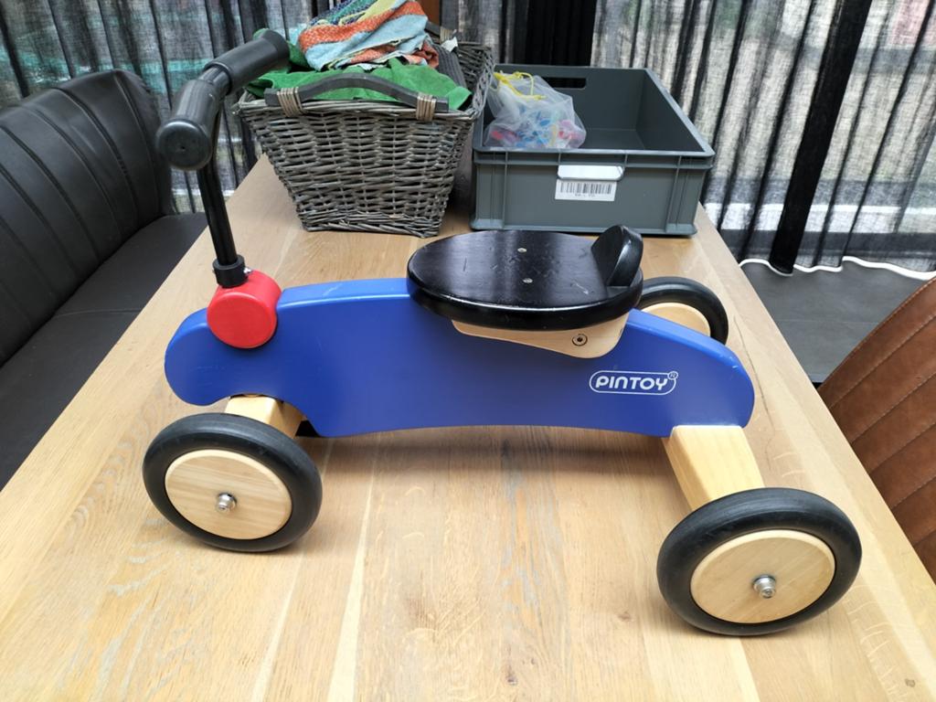 Houten loopfietsje pintoy fietsje hout, Ophalen of Verzenden, Gebruikt, Overige merken