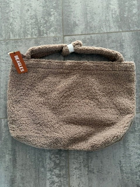 Teddy schoudertas fleece (nieuw), Sieraden, Tassen en Uiterlijk, Ophalen of Verzenden, Nieuw, Bruin