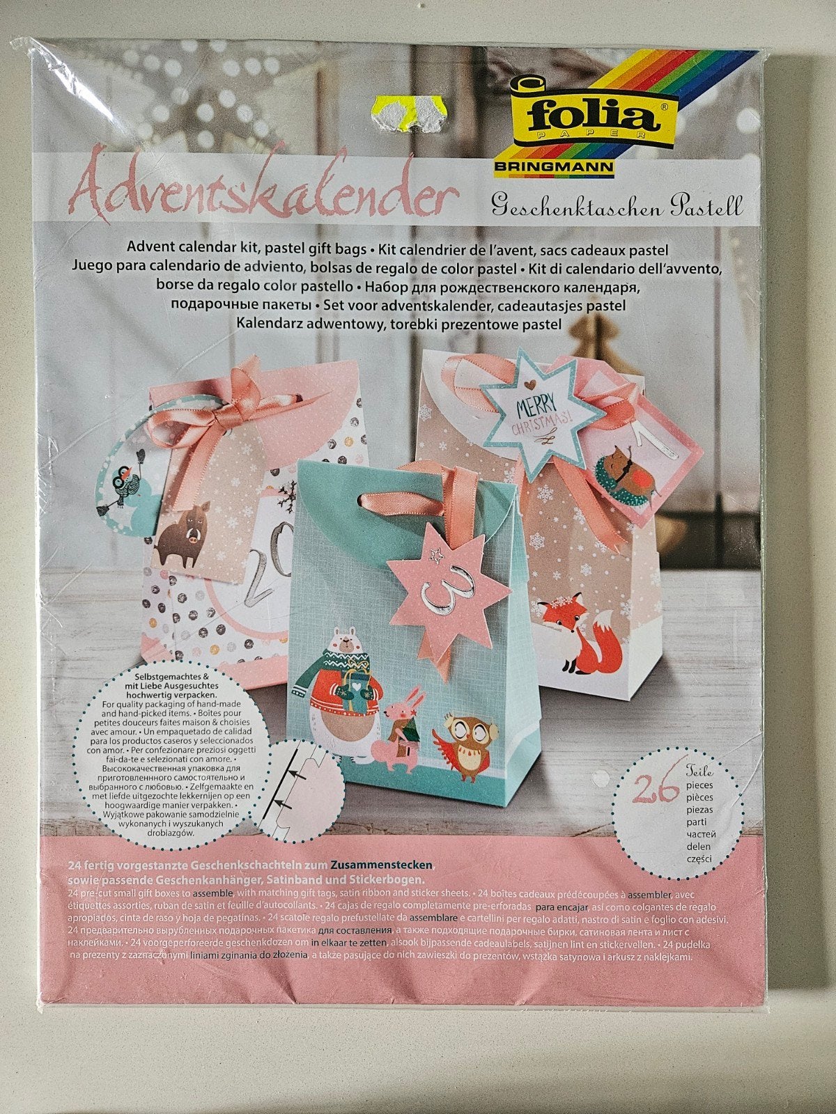 Maak je eigen adventskalender. Folia Bringmann NIEUW. KERST, Ophalen of Verzenden, Nieuw, Knutselwerk
