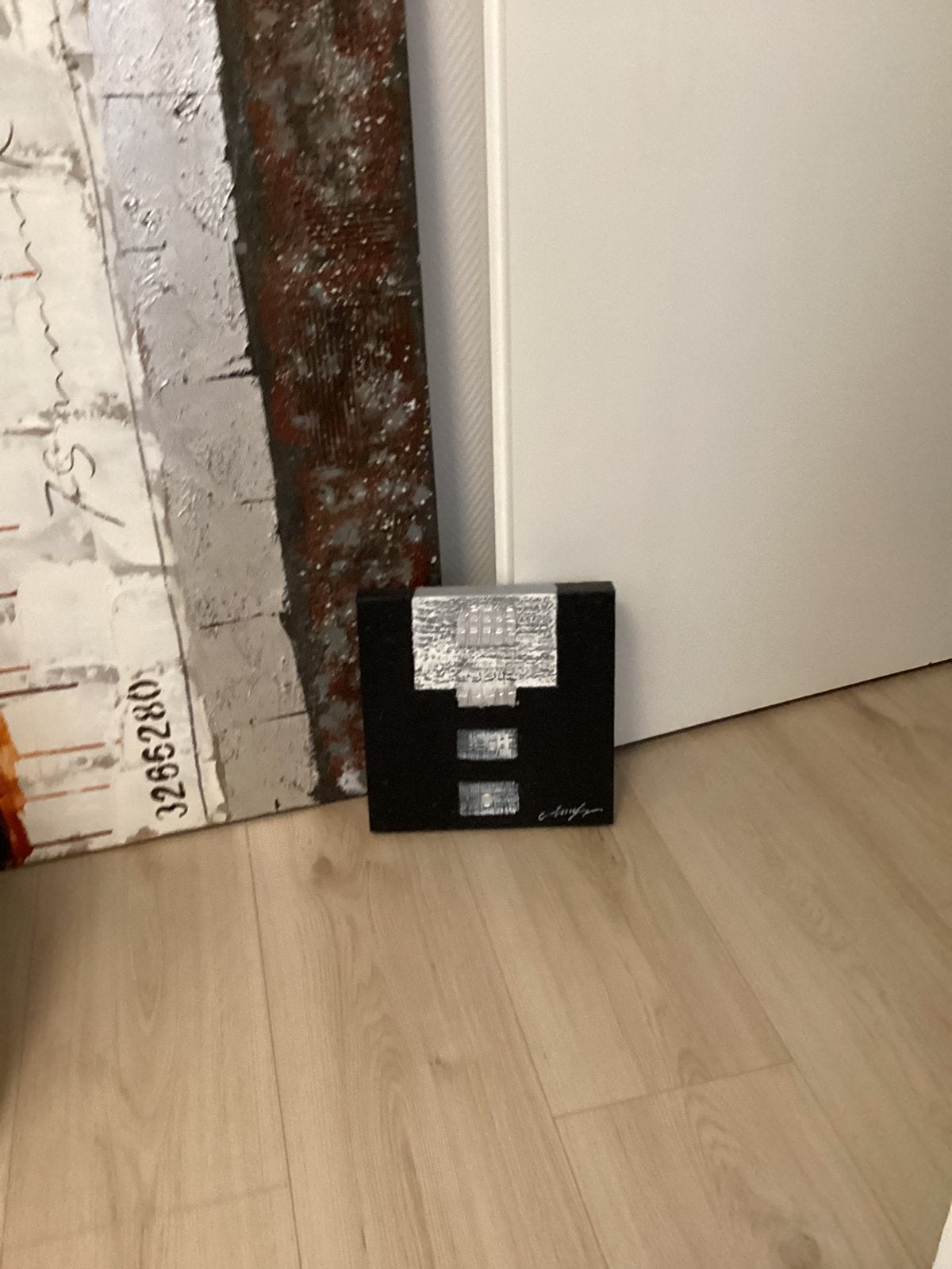 2 moderne schliderijen, Huis en Inrichting, Ophalen, Zo goed als nieuw, Laminaat