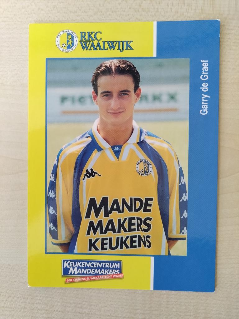 Spelerskaart Garry de Graef RKC Waalwijk 1998-1999, Verzamelen, Sportartikelen en Voetbal, Verzenden, Zo goed als nieuw, Buitenlandse clubs