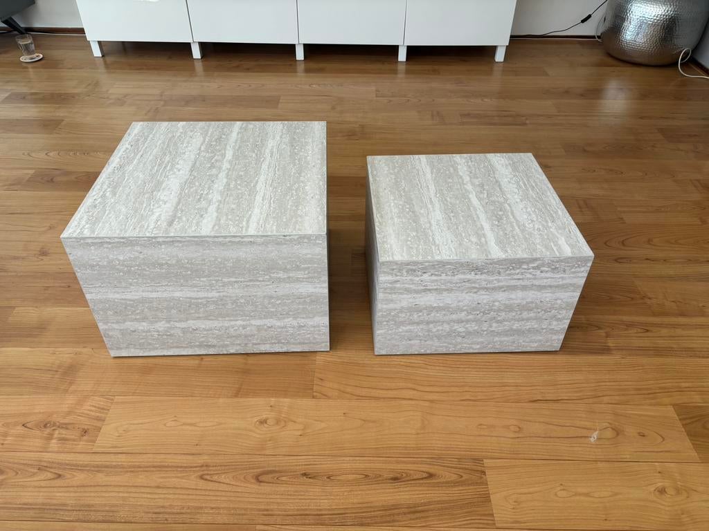 Salontafels van Jysk, Huis en Inrichting, Tafels | Salontafels, Ophalen, 50 tot 100 cm, Rond, Zo goed als nieuw
