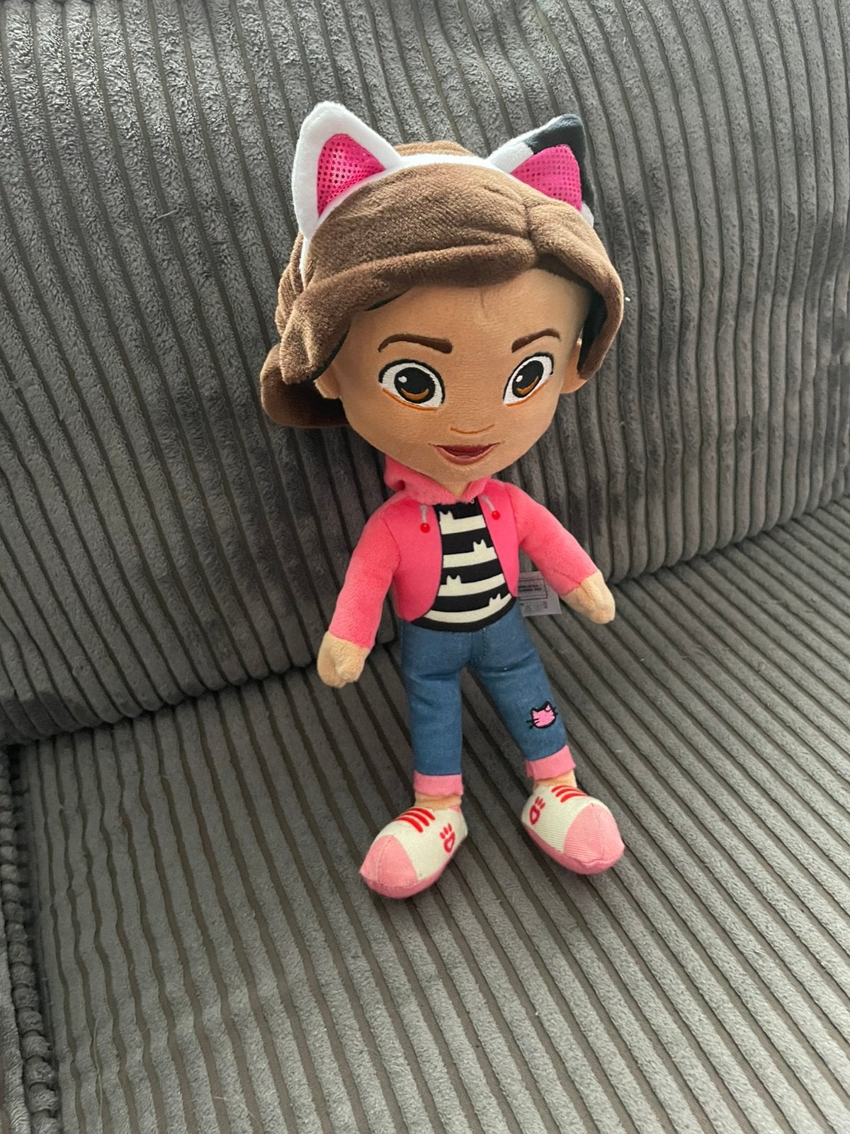 Mooie Gabby's dollhouse knuffel van Gaby met poezen oortjes, Ophalen of Verzenden, Overige typen