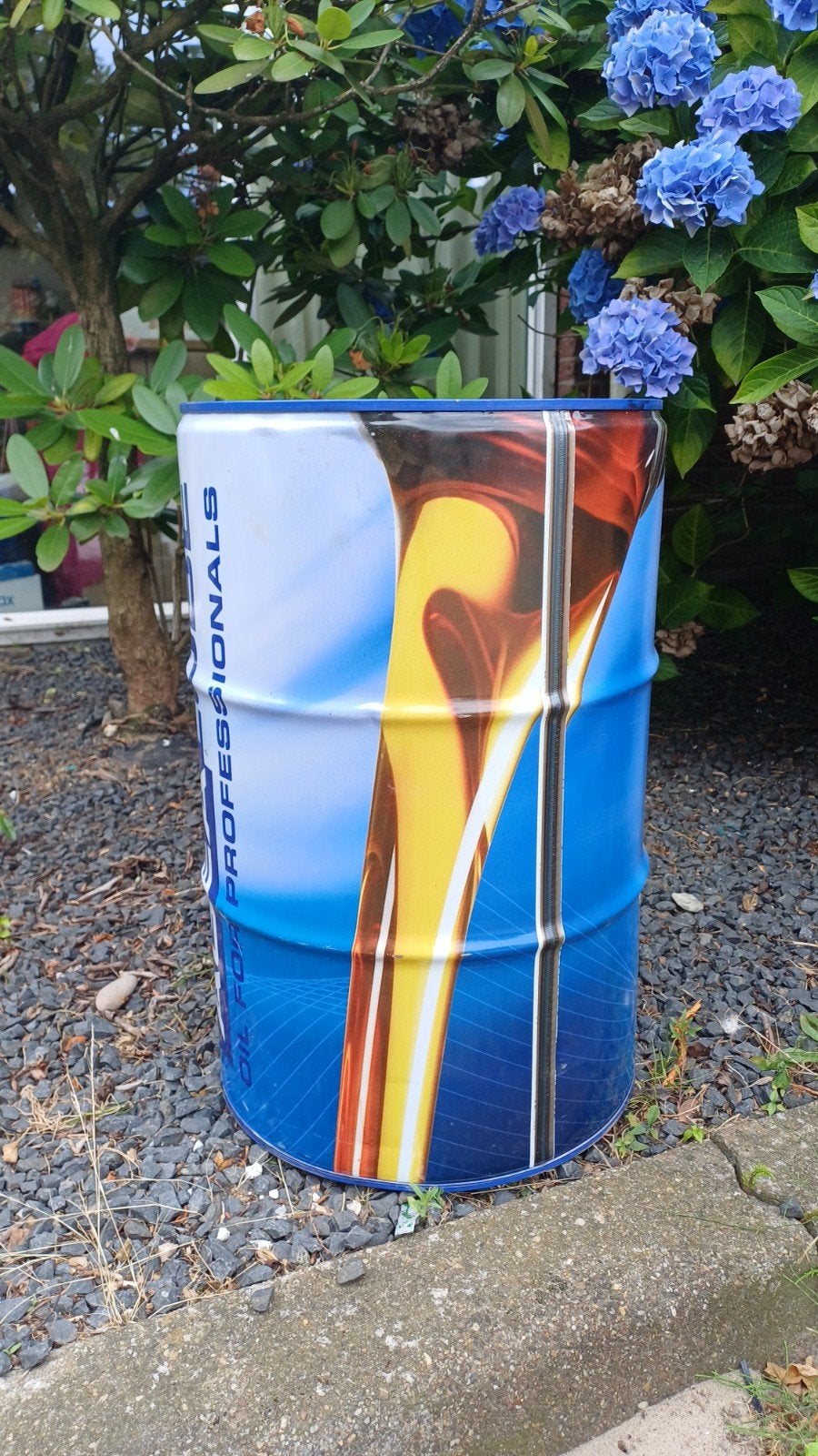Leeg olievat 60 liter - decoratief, vuurton of voor opslag, Ophalen, Gebruikt, Universele onderdelen