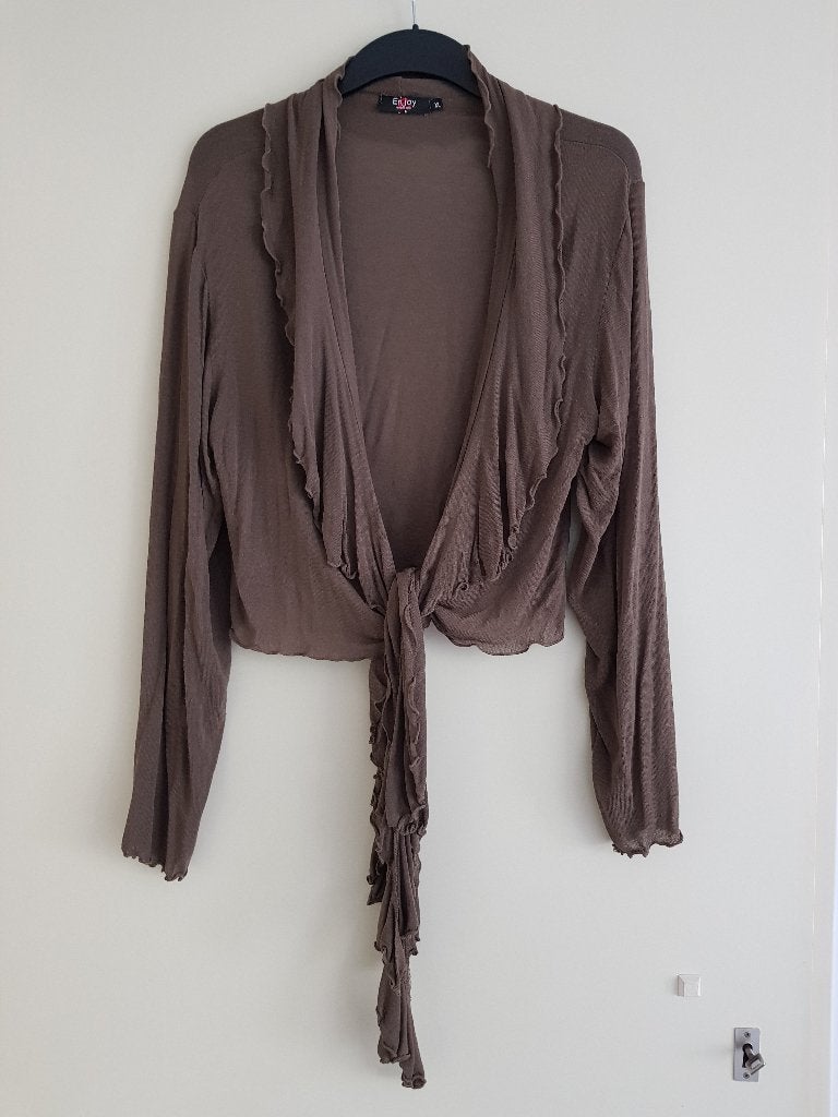 Vest / vestje voor dames -- maat XL -- Enjoy, Bruin, Maat 46/48 (XL) of groter, Enjoy, Ophalen of Verzenden