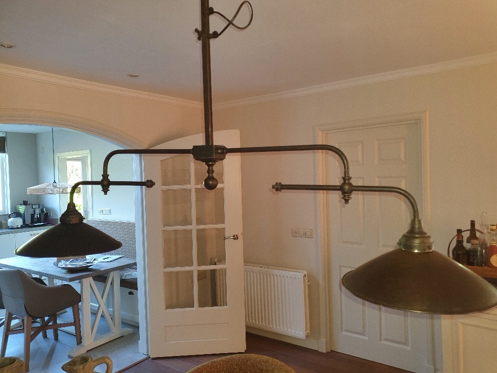 Hanglamp perfect voor boven werktafel, Huis en Inrichting, Lampen | Hanglampen, Ophalen of Verzenden, Zo goed als nieuw, Metaal