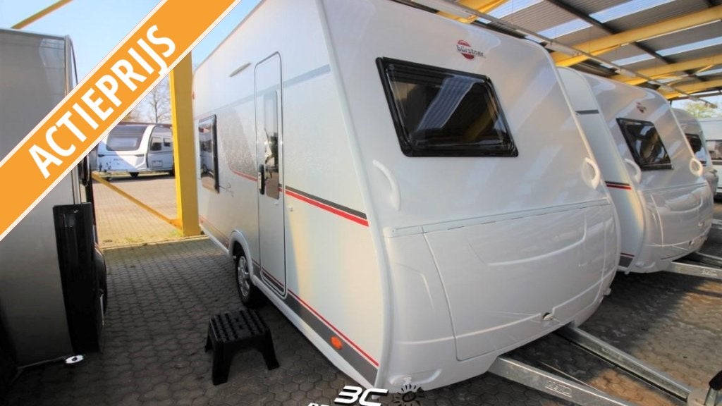 Bürstner Premio Plus 410 TS NIEUW VOOR PRIJS VAN GE, Caravans en Kamperen, Caravans, Bedrijf, Tot en met 3, Bürstner, 4 tot 5 meter