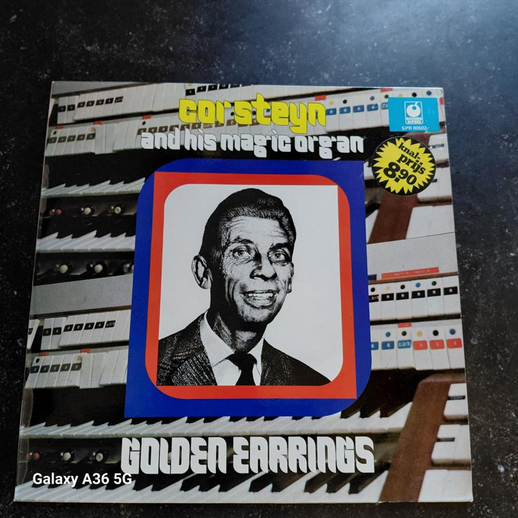 Cor Steyn and his Magic Organ - Golden Earrings LP, Fotohoes, Ophalen of Verzenden, Gebruikt, 12 inch