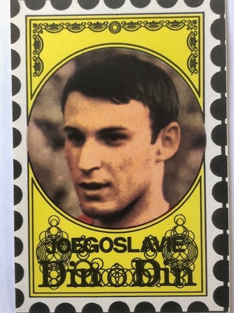 Voetbalplaatje Dragan Dzajic Joegoslavie, Ophalen of Verzenden, Zo goed als nieuw, Buitenlandse clubs, Spelerskaart