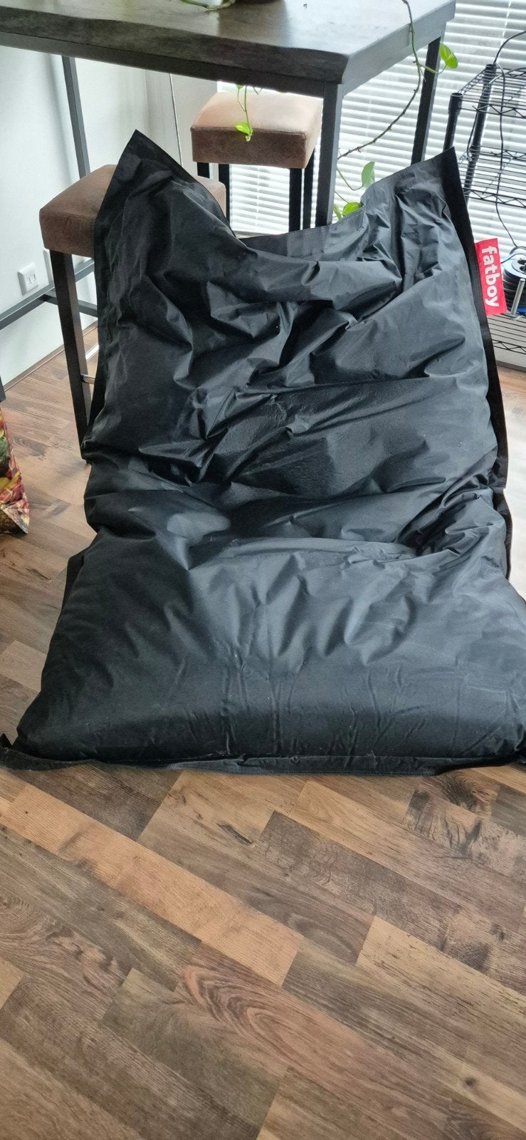 Fatboy Original Zitzak/buitenzitzak - Zwart 134x180 cm, Huis en Inrichting, Zitzakken, Ophalen, Zo goed als nieuw, Zwart, Zitzak